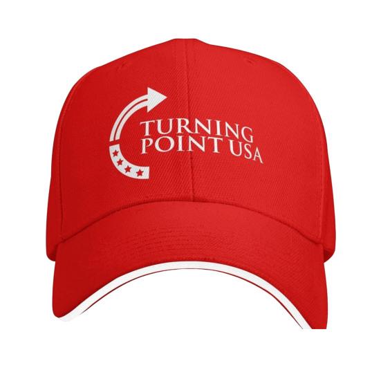 Turning Point USA Charlie Kirk Hat Unisex Adjustable Baseball Cap for Men Women Vintage