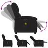 Vidaxl Foldable Massage Armchair, Electric, Black, Fabric