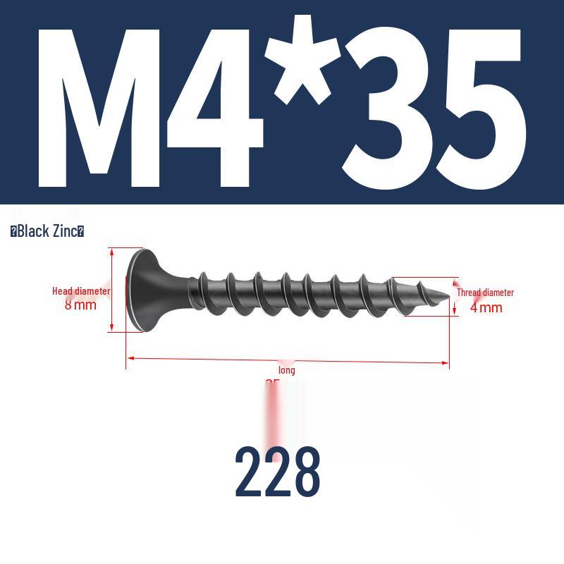 304 Stainless Steel Galvanized Hardened Coarse Thread Countersunk Flat Head Phillips Wood Screws