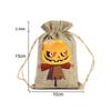 2PCS 10*15cm Halloween Gift Bag Cartoon Pattern Linen Candy Cookies Bag Festival Supplies Packaging Drawstring Bundle Bag