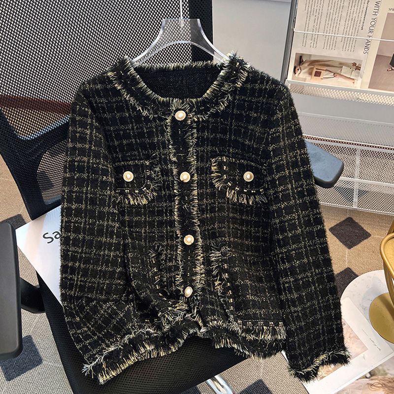 

Шикарный кардиган из искусственной норки Осень/Зима 2025: Элегантный трикотаж в стиле светской львицы S for up to 85-95 jin