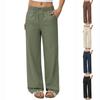 Women's Wide Leg Lounge Pants Elastic Waistband Relaxed Fit Casual Trousers with Side Pockets for Daily Wear