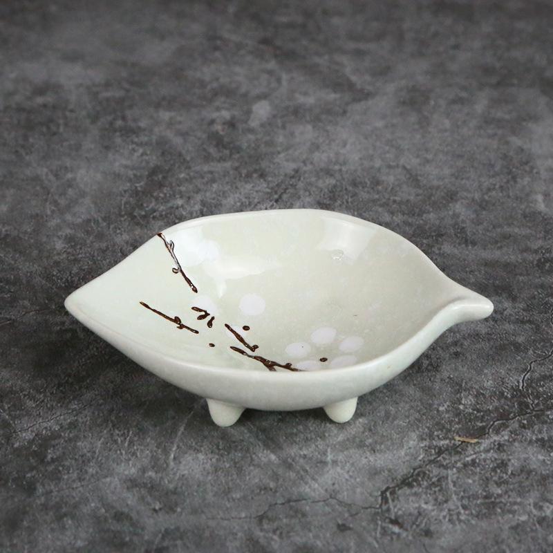 Ceramic Taste Dish Small Plate Mini Soy Sauce Tray Saucer Seasoning Bowl Jam Nut Porcelain Tableware Household Kitchen Supplies