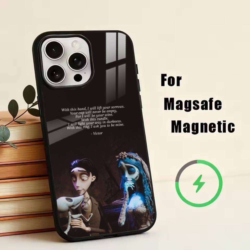 Corpse Bride-E-Emily  Phone Case For iPhone17,16,15,14,13,12,11 Plus,Pro Magnetic with Magsafe Wireless Charging