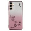 KADEM Cell Phone Case for Samsung Galaxy A14 5G/A14 4G,Gradient Glitter Powder Rhinestone Decor Flower Pattern TPU Cover Shell