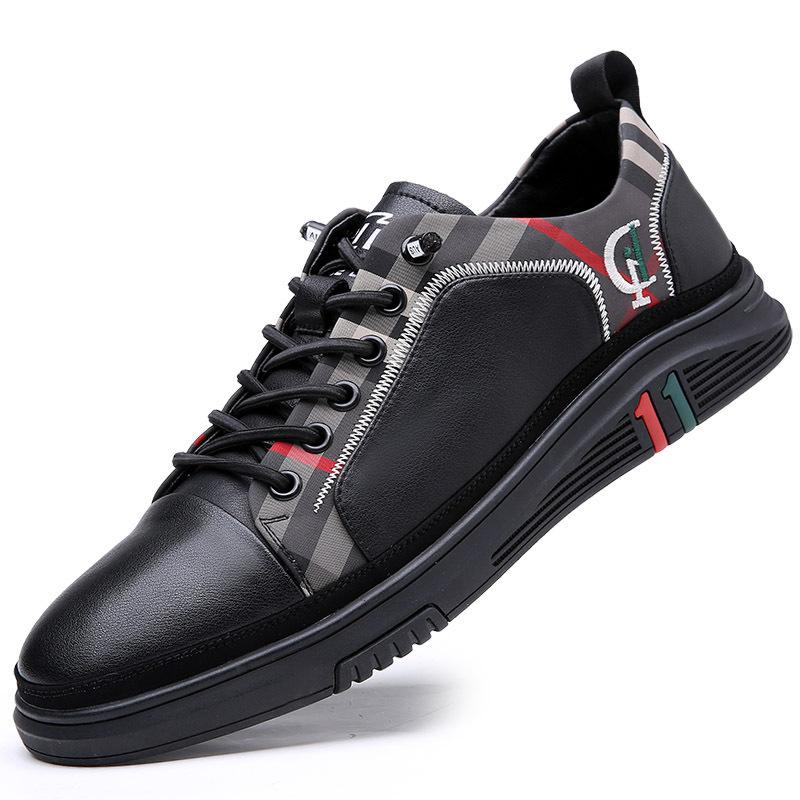 

Lightweight men s low-top single shoes comfortable and breathable green casual shoes fashionable and versatile students 44 чорний