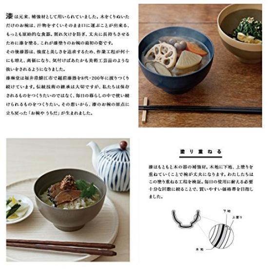Colored Lacquer Bowl [Echizen Lacquerware, Shitsurindo] (Black)