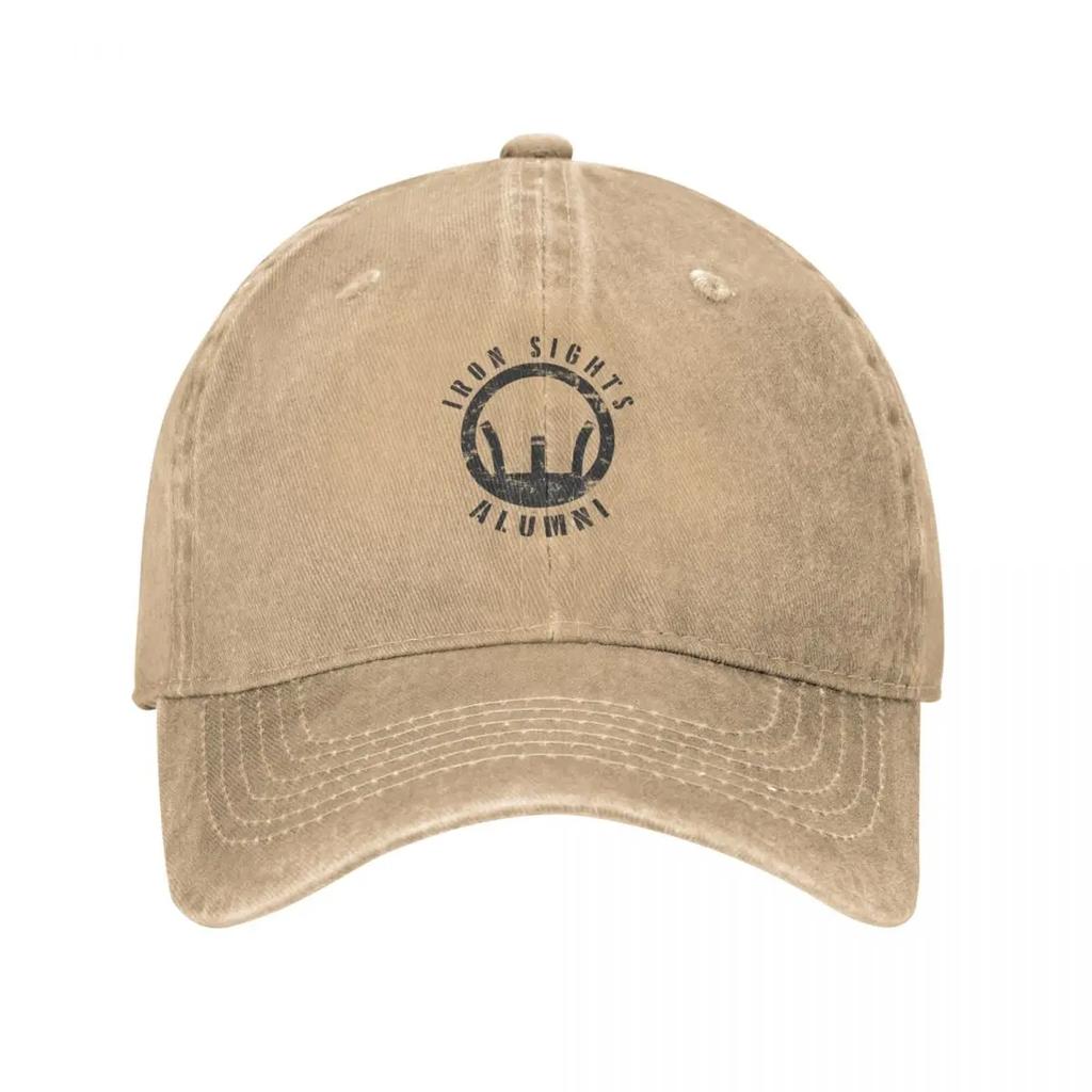 Iron Sights Alumni Boot Camp Shooting MarksUnisexship Veteran Distressed Design Baseball Cap Funny Hat Hats For Unisex Womens