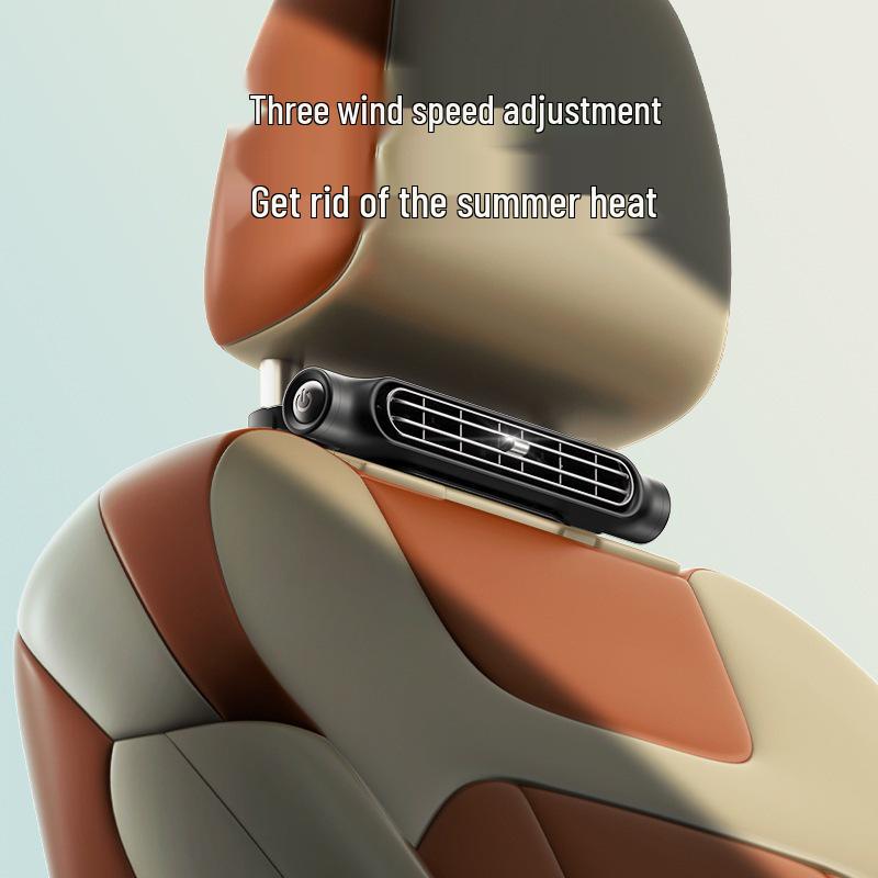 2025 USB Car Fan with High Wind Power and Seat Backrest Pillow