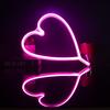 1PC Led Big Love Neon Modeling Light Room Decoration Hanging Wall Proposal Arrangement Battery Operated Or Usb Powered