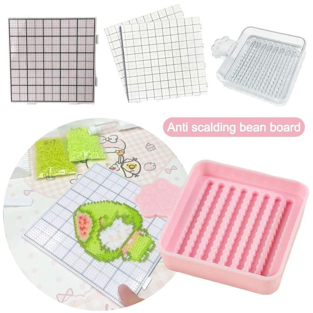 Gifts Handmade Perler Beads Baking Board Strikethrough DIY Accessories Perler Beads Template 2.6mm Iron-on Mat