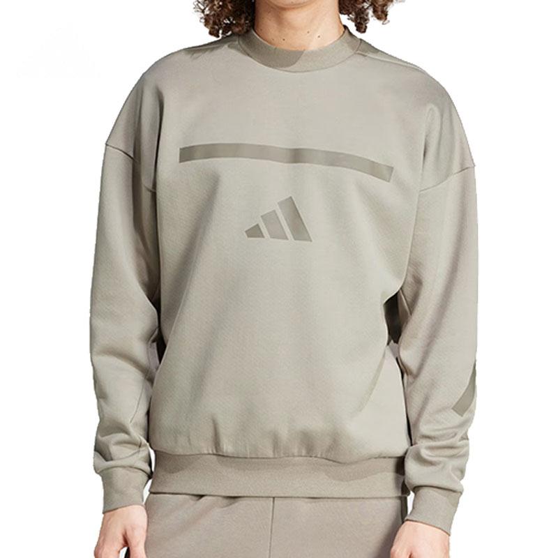 adidas Sports Casual Pullover Sweatshirt Men Sweatshirt Gray JP0383