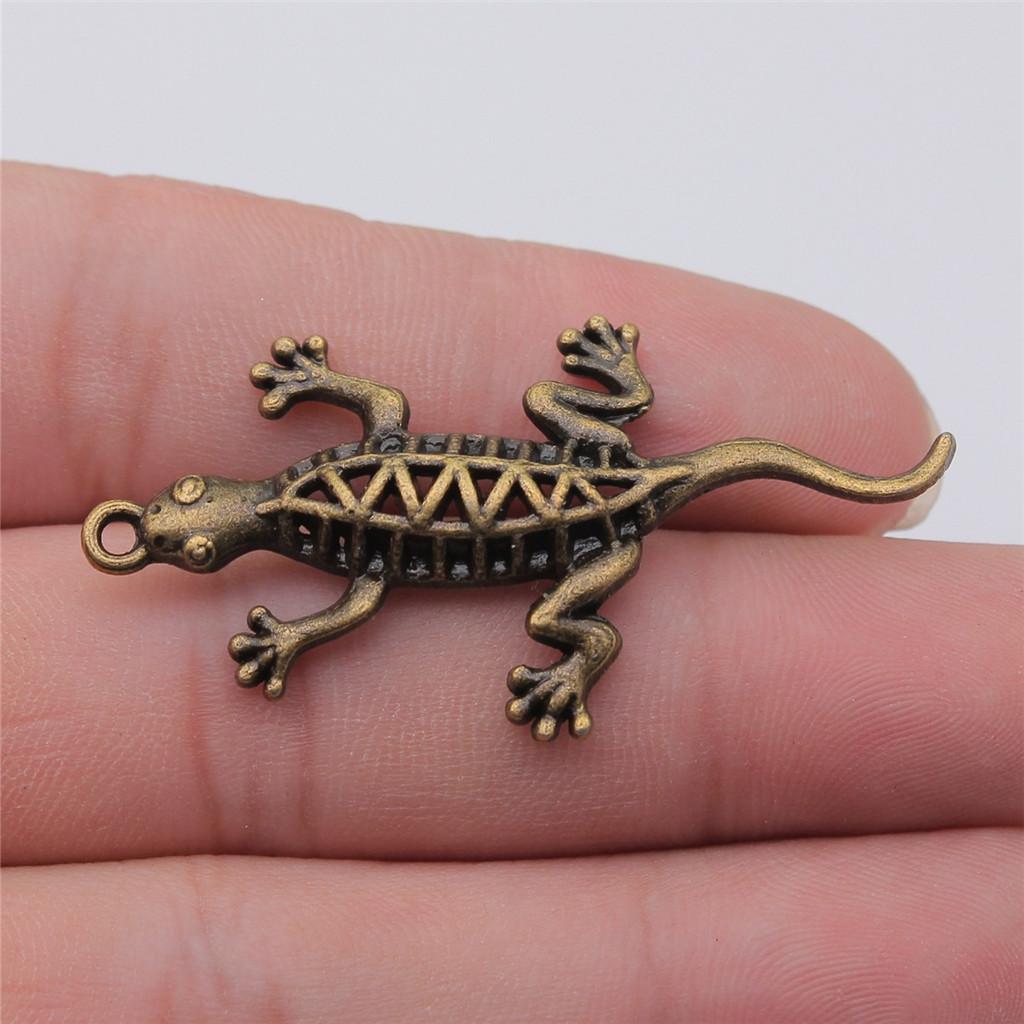 Żaby Owady Stworzenia Ogrodowe Amulet Antyczny Brąz Stop Cynku Materiały do Tworzenia Biżuterii Styl Dziecięcy Bransoletka Amulety