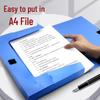 A4 Blue Plastic Folding Document Storage Box with Integrated Archive