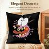 CCourage CCowardly Dog Cushion Cover Natural Linen Organic Fabric DoubleSided Printing Sofa Home Decor Gift Pillow Case