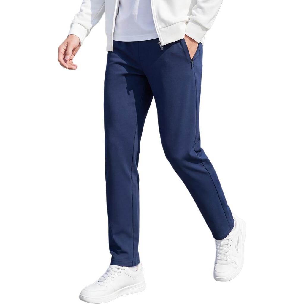 Li-Ning Skin-Friendly Comfortable Breathable Simple Versatile Regular Straight Leg Pants Casual Pants Men bottoms AKLVF75-1