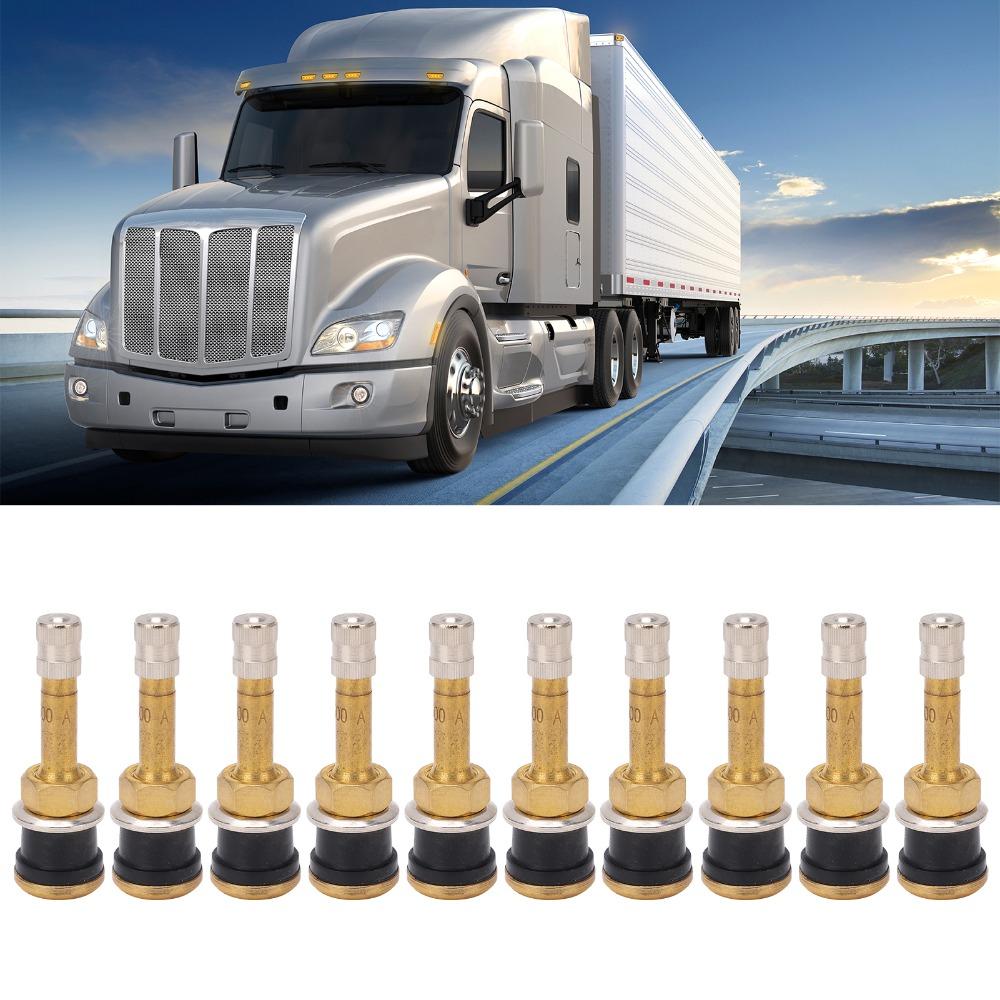 10 PIÈCES/20 PIÈCES Valves de Pneu de Camion Anti-Rouille Matériau Laiton Tige de Valve de Pneu de Camion Sans Chambre à Air Magasin de Pneus