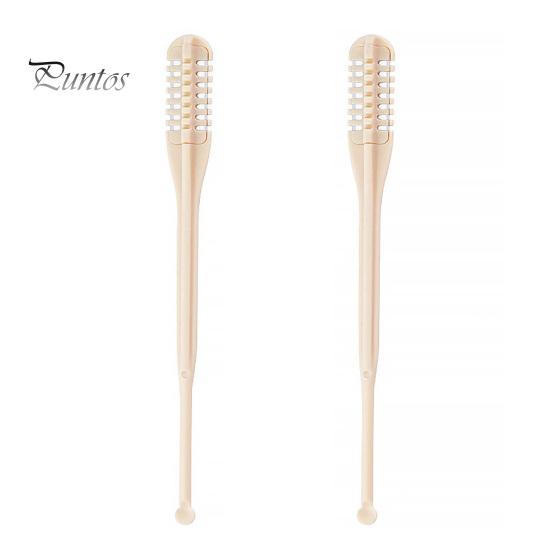 2/4/8Pcs Nasal Hair Cutter with Ear Picker Double Blade Nose Hair Trimmer 360-degree Rotation Mini Nasal Hair Razor for Women Men