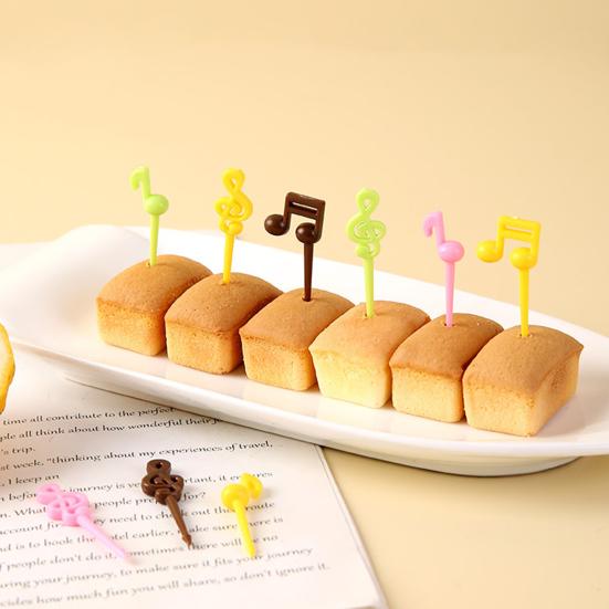 

16шт удобный захват фруктовые вилки фонограмма дизайн практичный домашний общежитие отель крытый универсальный десерт