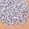 Square Acrylic A-Z English Letter Beads (6mm/7mm/8mm/10mm) for Jewelry Making