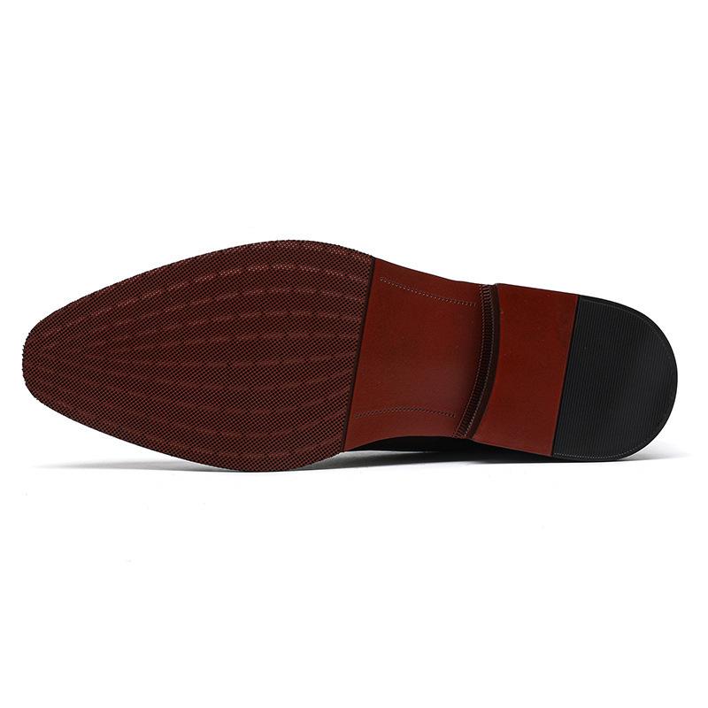 Men's Pointed Toe British Style Leather Loafers - Casual, Office, Teacher, Wedding Shoes