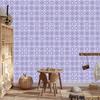 Wallpaper Geometric Pattern Blue and White for Living Room and Bedroom 50x1000