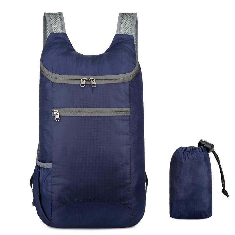 Lightweight Splash-Proof Foldable Outdoor Sports & Travel Backpack with Large Capacity