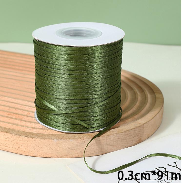 Quelle Olivgrün Geschenkverpackungsband Armeegrün Blumenverpackungsband Haaraccessoires Schleifenband