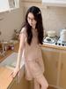 Pure Cotton Pajamas Women's Summer Korean Girls' Loose and Versatile Short-sleeved Shorts Can Be Worn Outside Loungewear Two-piece Set
