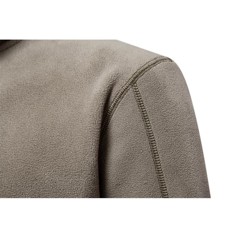 Men's Fall And Winter Stand-up Collar Half-zip Long-sleeved Sweater Casual Solid Color Men's Shaker Tops