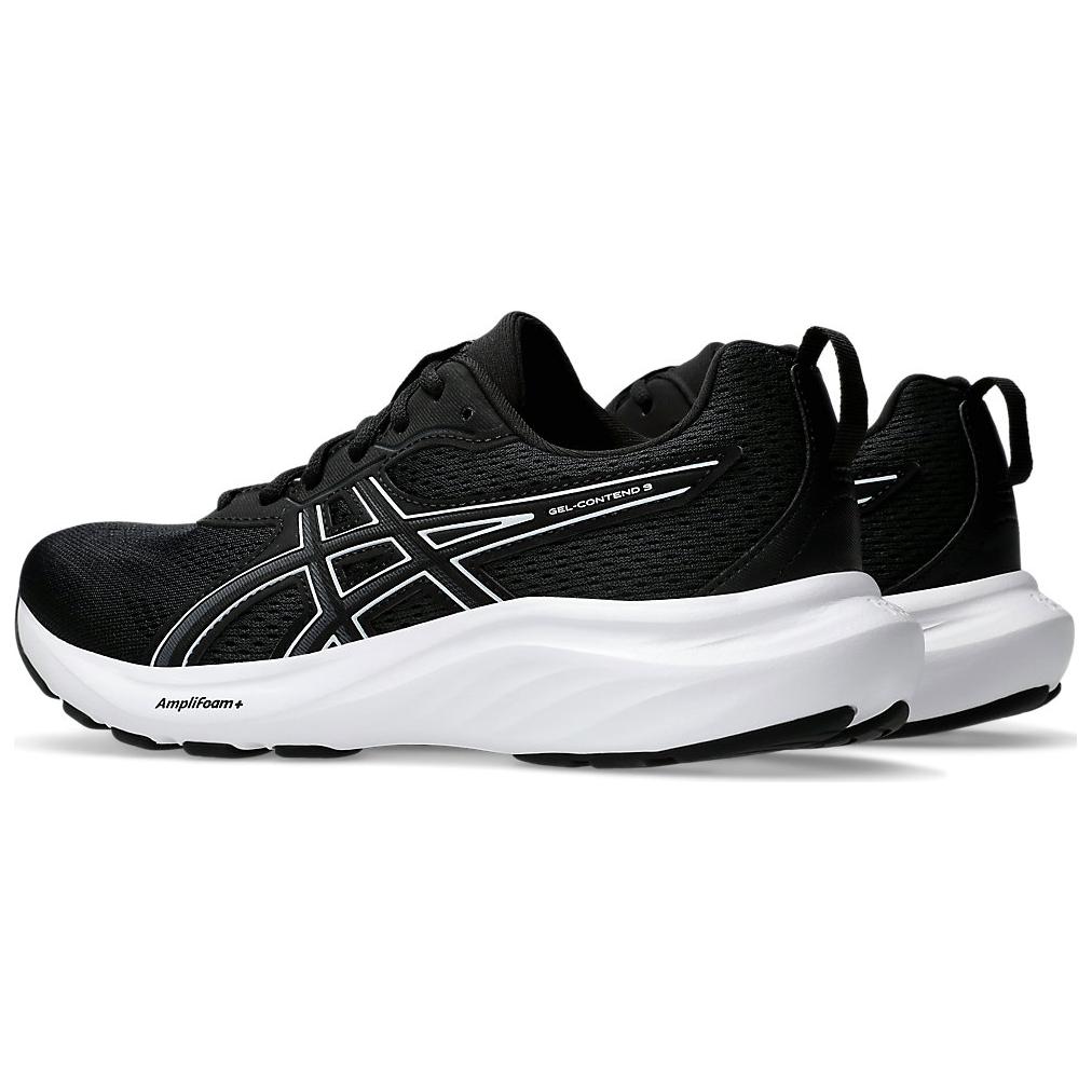 Asics Gel Contend 9 Wide Black White Women Sneakers 1012B678-002