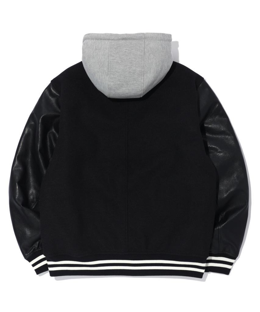 Distn9Ne D Wappen Varsity Padded Jumper Black (Lo1Ju016-076)