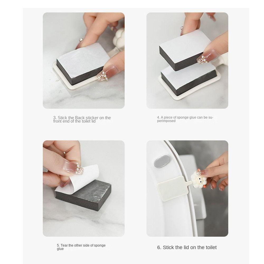 Cartoon Animals Toilet Lifting Device Non-slip Toilet Seat Handle  Toilet Accessories