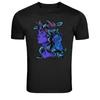 Mystic Demon Woman With Cat Fantasy Graphic T-Shirt