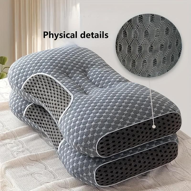 1 ks Ergonomický polštář na krk Ulevuje od bolesti krku Ortopedická podpora Prodyšný pro spáče na boku a na zádech Domácí polštář