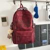 Schoolbag high value middle and high school student schoolbag Korean version fashionable simple computer bag outdoor travel cool large capacity 