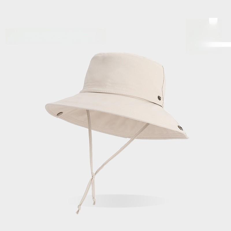 Summer Outdoor Sun Hat With Wide Brim And Solid Color Design Outdoor For