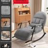 Single Red Recliner: Lazy Sofa Rocking Chair for Adults - Tech Fabric, Home & Balcony Leisure, Convertible To Lounger