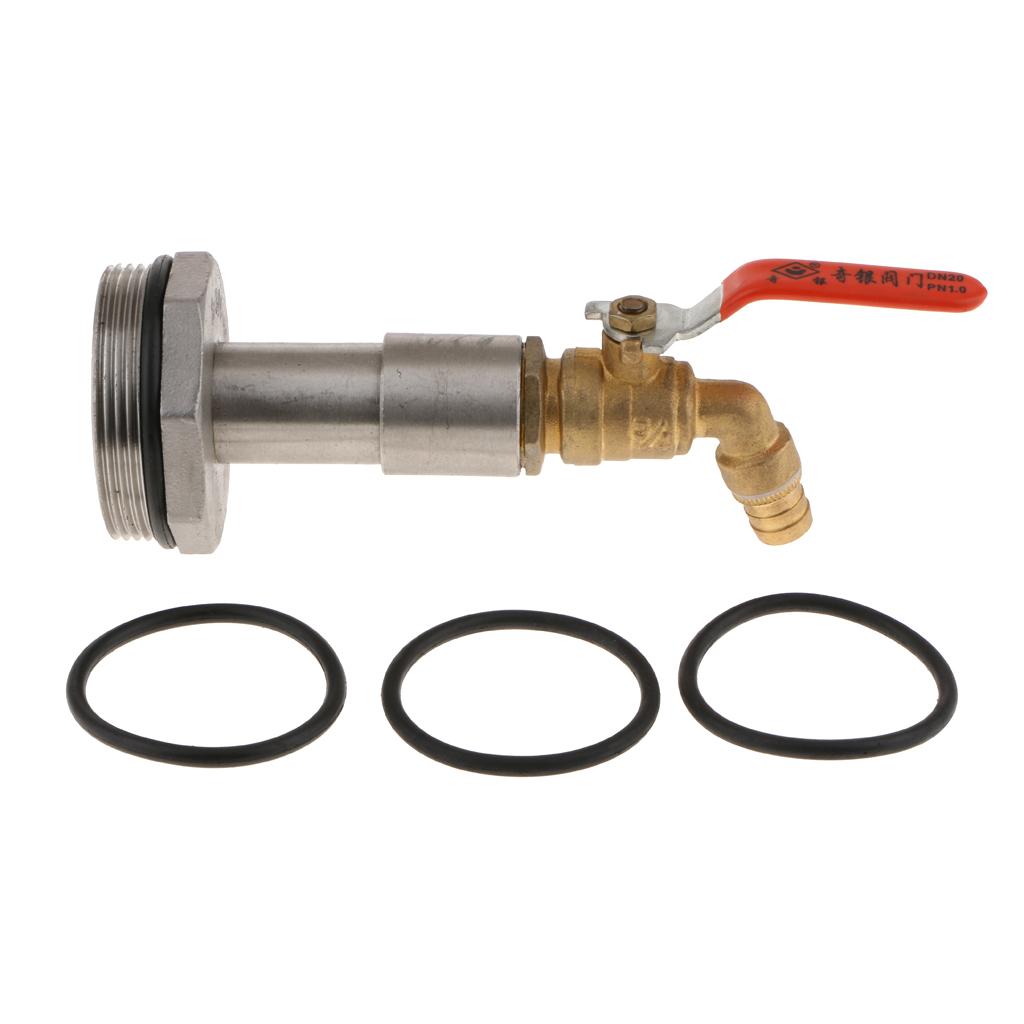 Tank Tap Replacement DN50 Stainless Steel Oil Barrel Faucet for 200L Drum