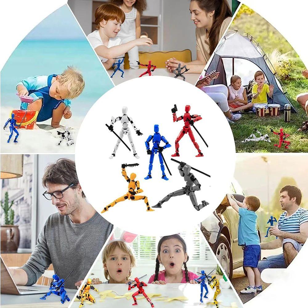 Robot Model Viacnásobne kĺbová Pohyblivá Bábika Figurína 3D Tlačená Postava Novinka hračky Akčná figúrka Transformujúce sa Hračky darčeky pre deti