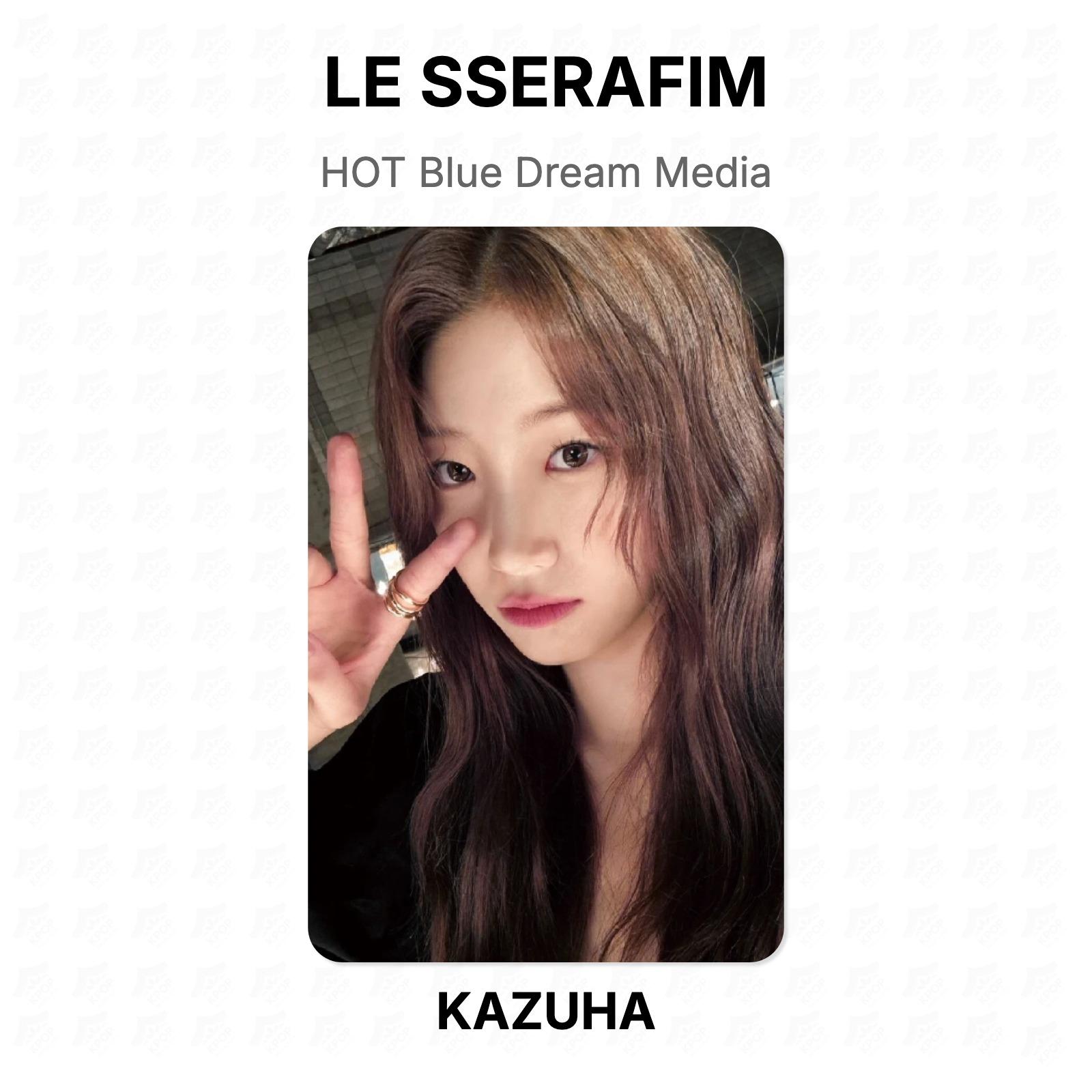 LE SSERAFIM HOT Blue Dream Media Official Photocard KAZUHA