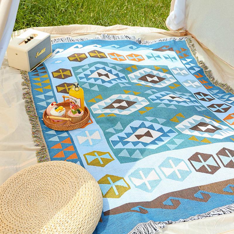 Modern Simple Sofa Blanket For Sofa Nordic Flower And Bird Knitted Throw Blanket For Bed Bedspread Winter Tapestry Drop Ship