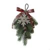 Christmas Door Wreath Teardrop Artificial Front Decoration Made of PP PVC And