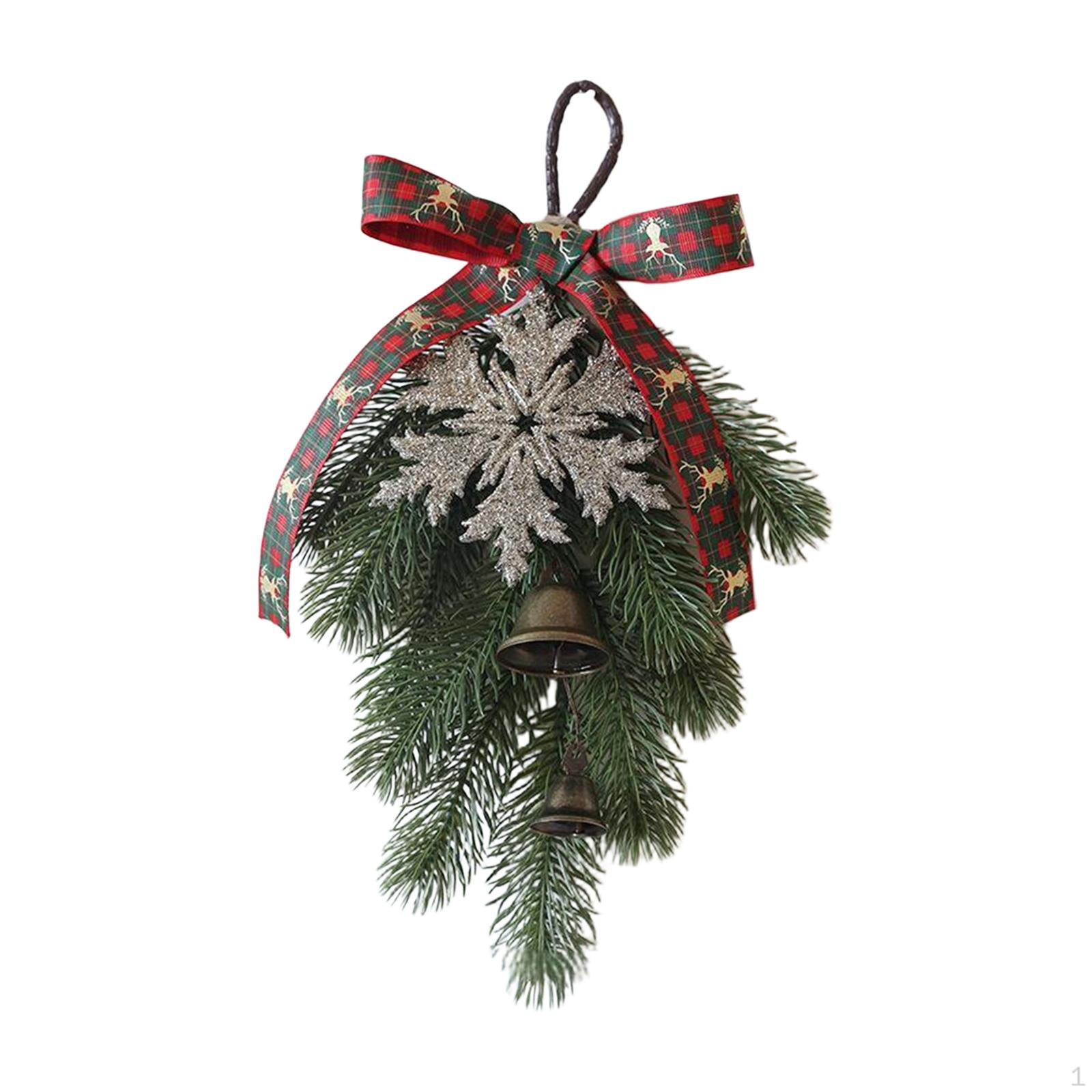 

Christmas Door Wreath Teardrop Artificial Front Decoration Made of PP PVC And 20cmx6cmx32cm