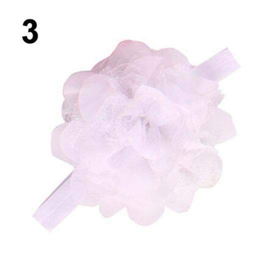 Милая детская повязка на голову с цветком для маленьких девочек, эластичная повязка для волос, головной убор