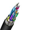 Converter Baseus  Baseus 2x HDMI 2.0 4K 60Hz Cable, 3D, HDR, 18Gbps, 1m (black)