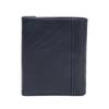 Cross-Border Japanese & Korean Men's Genuine Leather Bi-fold Wallet with Money Clip – Cowhide, Vegetable-Tanned, Vertical Design, Casual Buckle.