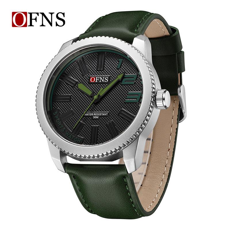 OfnsBrand 1950 Fashion Trendy Men's Quartz Watch Zinc Alloy Anti Slip Crown 3atm Waterproof Belt Comfortable Skin Friendly Cool