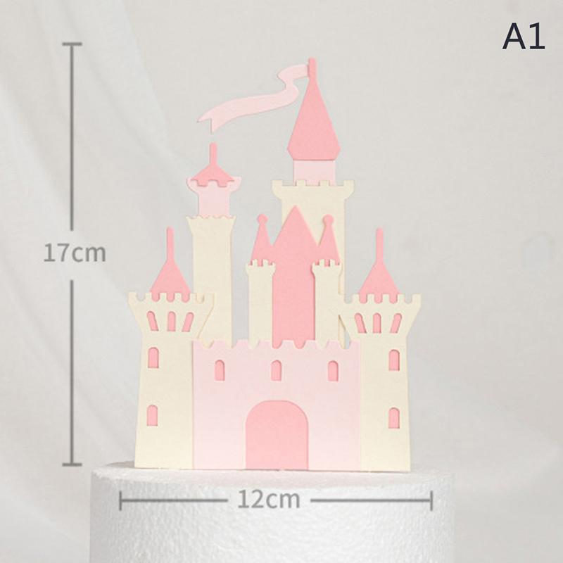 

Дворец Принцессы Топпер для Торта Свадьба День Рождения Принадлежности для Выпечки Украшение для Вечеринки розовый