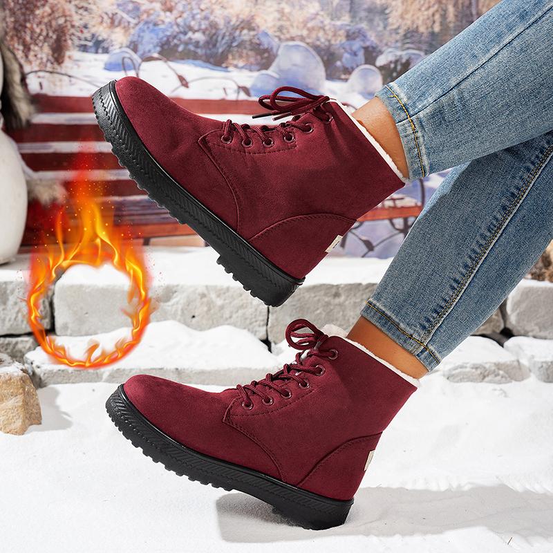Snow Women Boots Flat Boot Platform Shoes Keep Warm Boots Ladies Winter Shoes